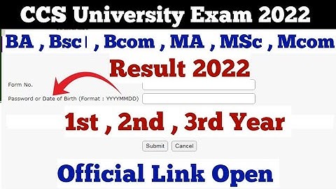 CCSU के सभी Course का Result घोषित || CCSU Result 2022 | ccsu Result Kese check Karen | #Ccsu_result
