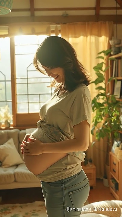 happy japanese pregnant mama #pregnantwoman #japanese