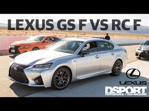 Lexus GS F vs RC F | DSPORT Track Tested