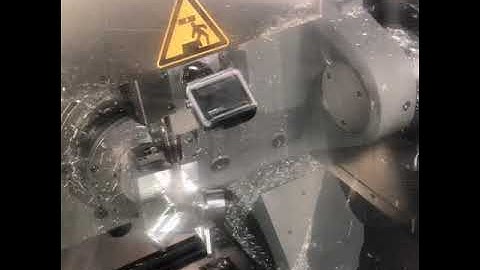 Tebis demonstrated a live machining for 5- axis milling