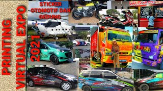 STICKER OTOMOTIF & GEDUNG || Printing Virtual Expo 2021 KPPS INDONESIA PALEMBANG