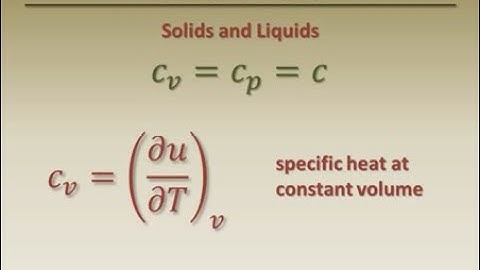 Thermodynamics Fundamentals Thermodynamic Properties Part 6 Solids and Liquids