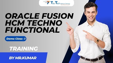 Oracle Fusion HCM Techno Functional OnlineTraining Demo Class -1|18th Jan 2023| BY Mr.KUMAR|TrioTech
