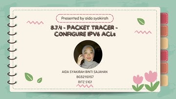 8.7.4 - PACKET TRACER - CONFIGURE IPV6 ACLs