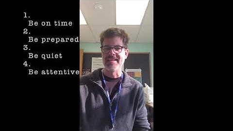 Virtual Classroom expectations