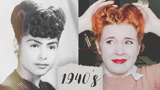 I Tried to Recreate 1940's Hairstyles
