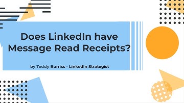 How do LinkedIn Read receipts work in Messaging?