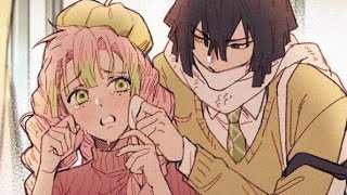 Реакция Лбиск на Маринетт и Лука как М/О➡️(Пж)/ React to Marinette and Luka as Mitsuri/Obonai.🇷🇺