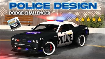 DODGE Challenger (Easy) POLICE Design Tutorial | Car Parking Multiplayer