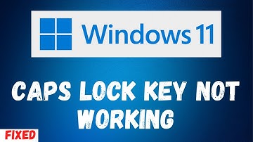 Windows 11 CAPS Lock Key not working Problem | capslock key light fix