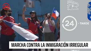 Realizan marcha en Iquique contra la inmigración irregular | 24 Horas TVN Chile