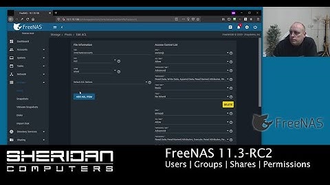 FreeNAS 11.3 Tutorial - Users | Groups | Shares | Permissions