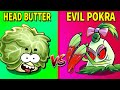 EVIL POKRA vs HEAD BUTTER vs PARSNIP - Who Will Win? - PvZ 2 Plant vs Plant