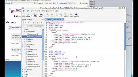 Twitter4R on Rails Screencast