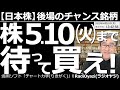 【日本株-後場のチャンス銘柄】株は5月10日(火)を待って買え! 米市場の急落を受け、今日は日本株も軟調だ。日銀の金融政策決定会合、米FOMC、地政学と、不確定要素が多い。しばらく待つのが賢明だろう。