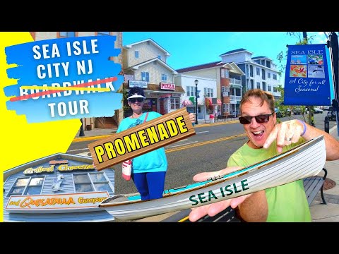 Sea Isle City NJ - Best Beach in New Jersey - Boardwalk Tour Sea Isle City New Jersey