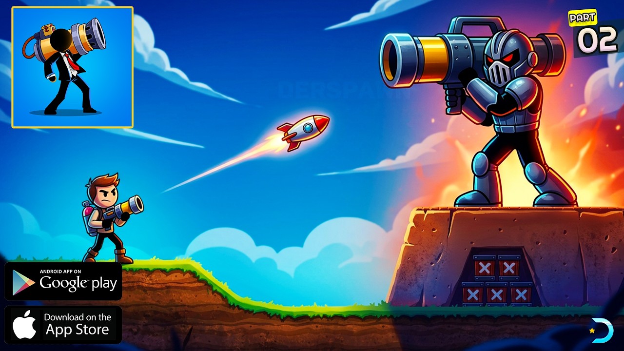 BoomZooka: Rocket Puzzles Mobile Gameplay Boss Part 2 - (Android