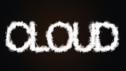 Photoshop Tutorial : Cloud text [HD]
