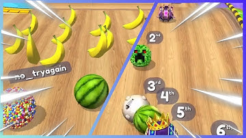 🍑Epic Race 🌈 🍎Banana Frenzy 🌈 🌶️ GOING BALLS Speedrun