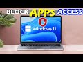 How to block desktop apps access on windows 11 techlogic tariq