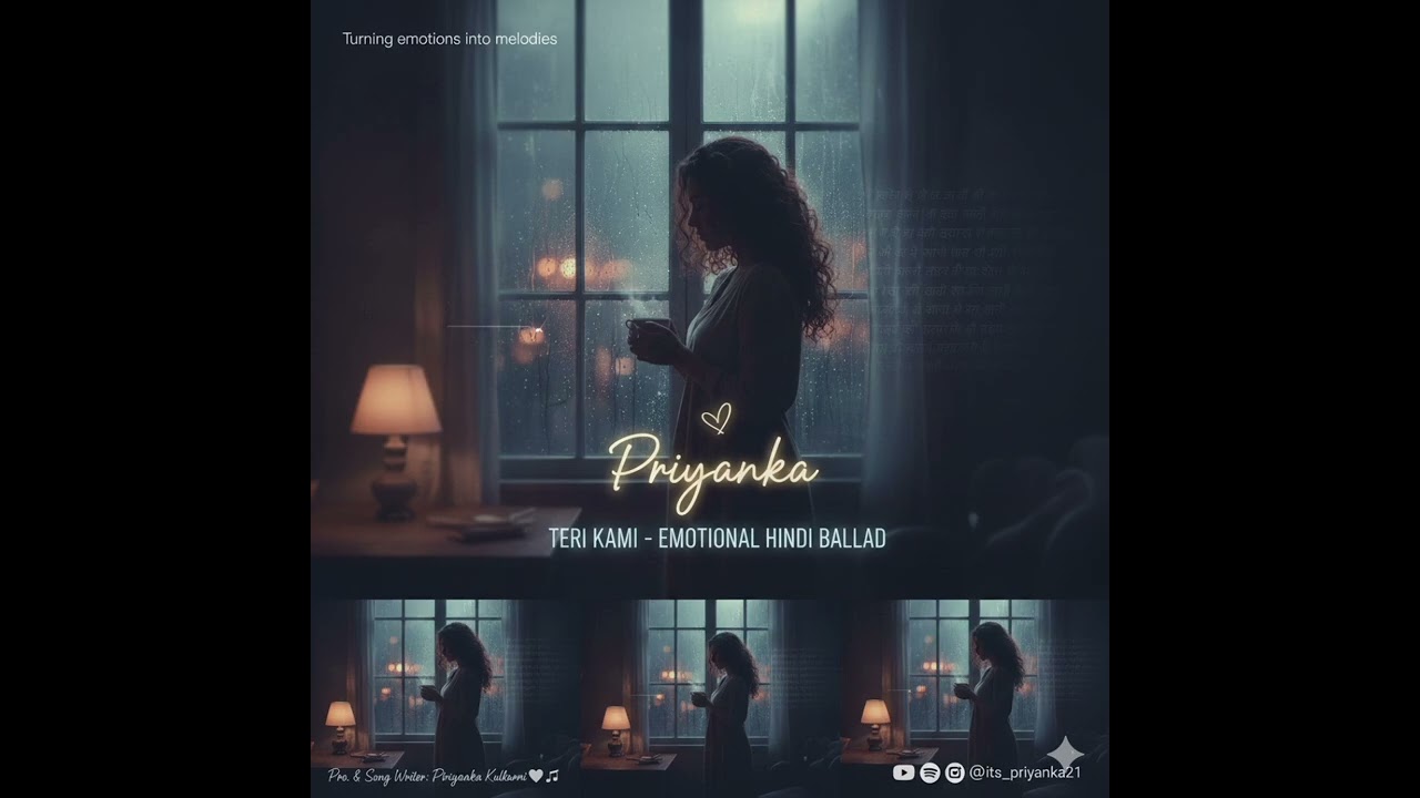  Teri Kami (The Absence of You) Pro. & Song Writer : Priyanka kulkarni ♥️🎶