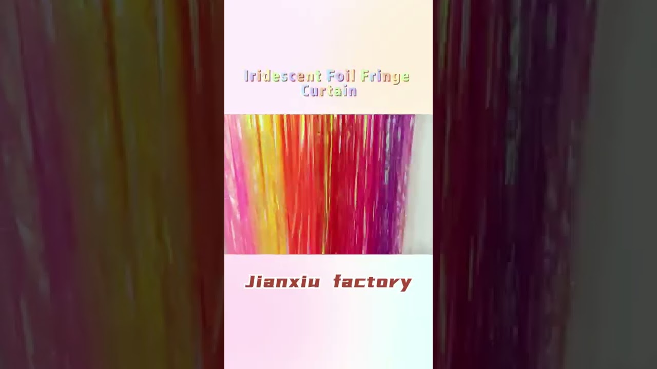 Iridescent Foil Fringe Curtain for party supplies in china