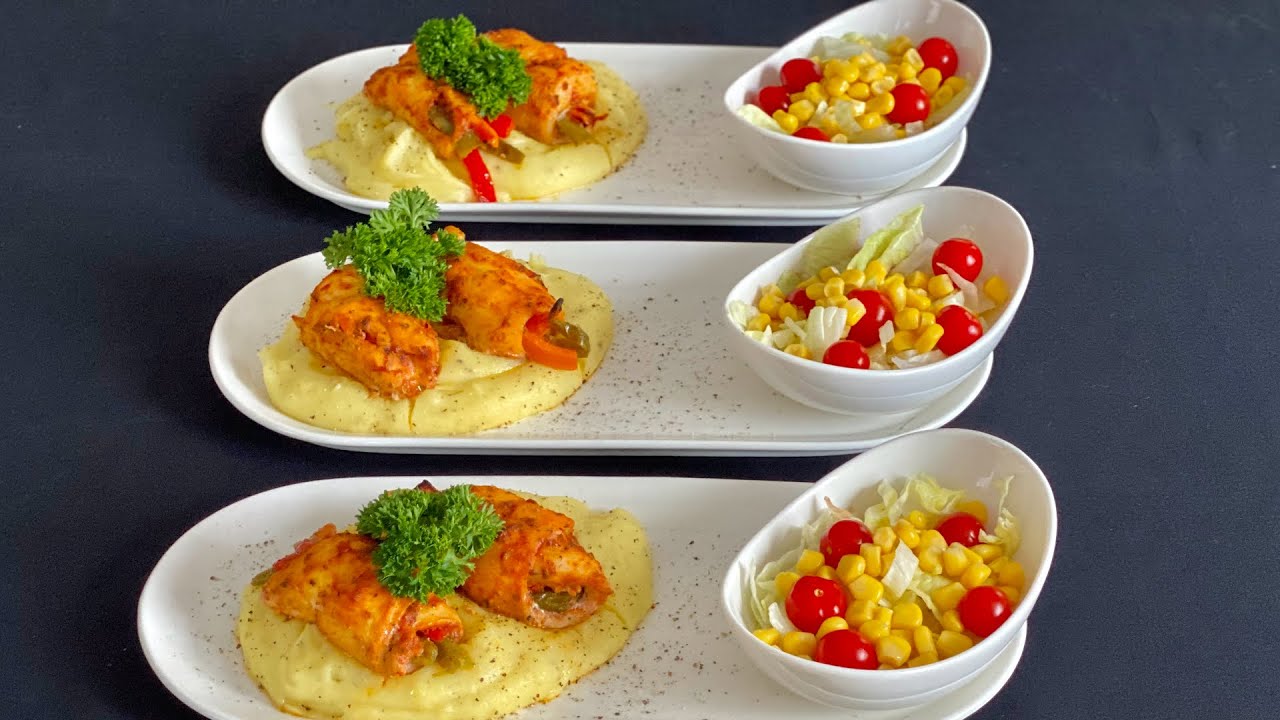 Sebzeli Tavuk Sarma, Patates Püresi | Pratik İftar & Akşam Yemeği Menüsü Sebzeli Tavuk Sarma, Patates Püresi | Pratik İftar & Akşam Yemeği Menüsü