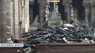 First Look Inside Notre Dame Cathedral After Devastating Fire