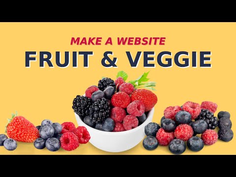Make a Simple Website for A Fruit and Vegetable Store - Super Easy!