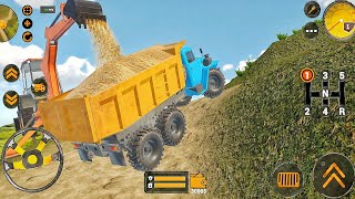 Backhoe Loader JCB Simulator Gameplay - Indian Vehicles Truck JCB Driving - Android Gameplay screenshot 2