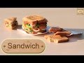 Полимерная глина - СЭНДВИЧ и тосты (кулинарная миниатюра) / Polymer clay sandwich / Светлана Няшина