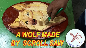 A wolf made by scroll saw - Local Technocraft.
