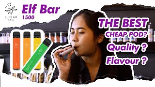 THE BEST DISPOSABLE VAPE POD IN THE WORLD?!  AMAZING TASTE!!! Review Elfbar 1500 by Cstyle Indonesia