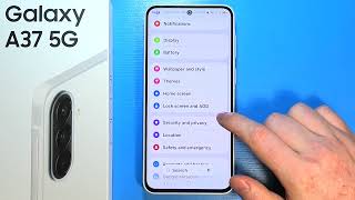 Samsung Galaxy A37 5G: How to Add Text To Lock Screen screenshot 2