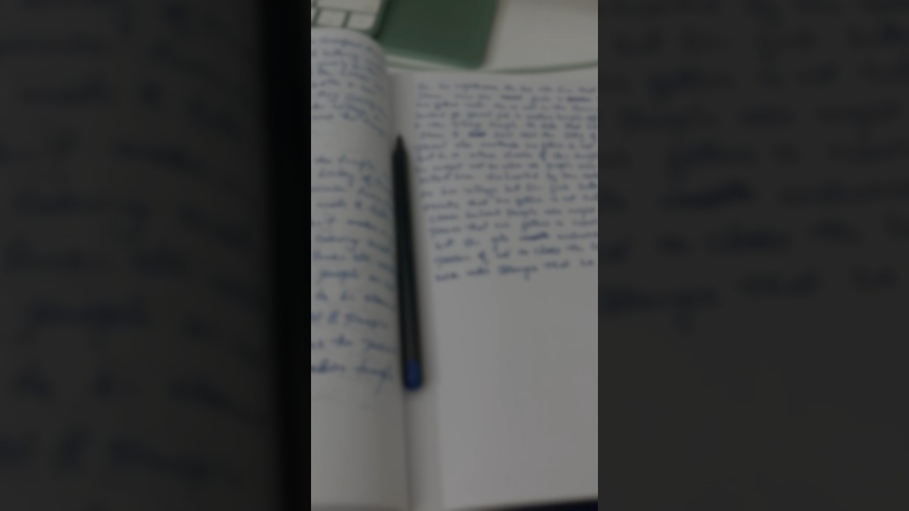 It feels so good to hand write the story than typing on keyboard.