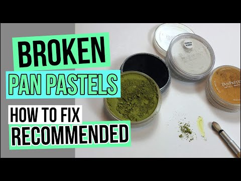 HOW TO fix Broken PAN PASTEL properly. Manufacturer RECOMMENDED