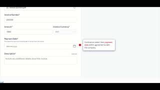 Worker Invoice submission