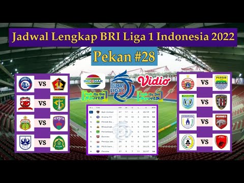 Jadwal Liga 1 Indonesia Pekan 28: PERSIJA vs PERSIB | BRI Liga 1 Indonesia 2021/2022