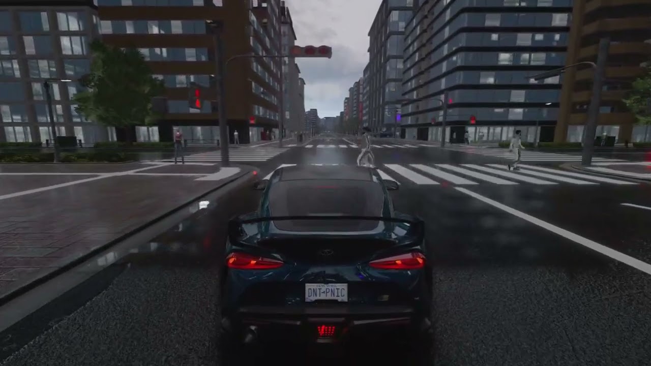 TOKYO CITY with PEDESTRIANS + Traffic (Assetto Corsa)