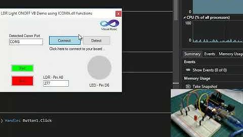 Arduino Tutorial - Interfacing with Visual Studio using Visual Basic.NET