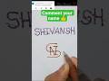 Shivansh🫶name logo design #shortvideo By Ravi 💯