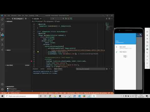 Header e Usuário no Menu Drawer em Flutter - Drawer e EndDrawer - Aula 2