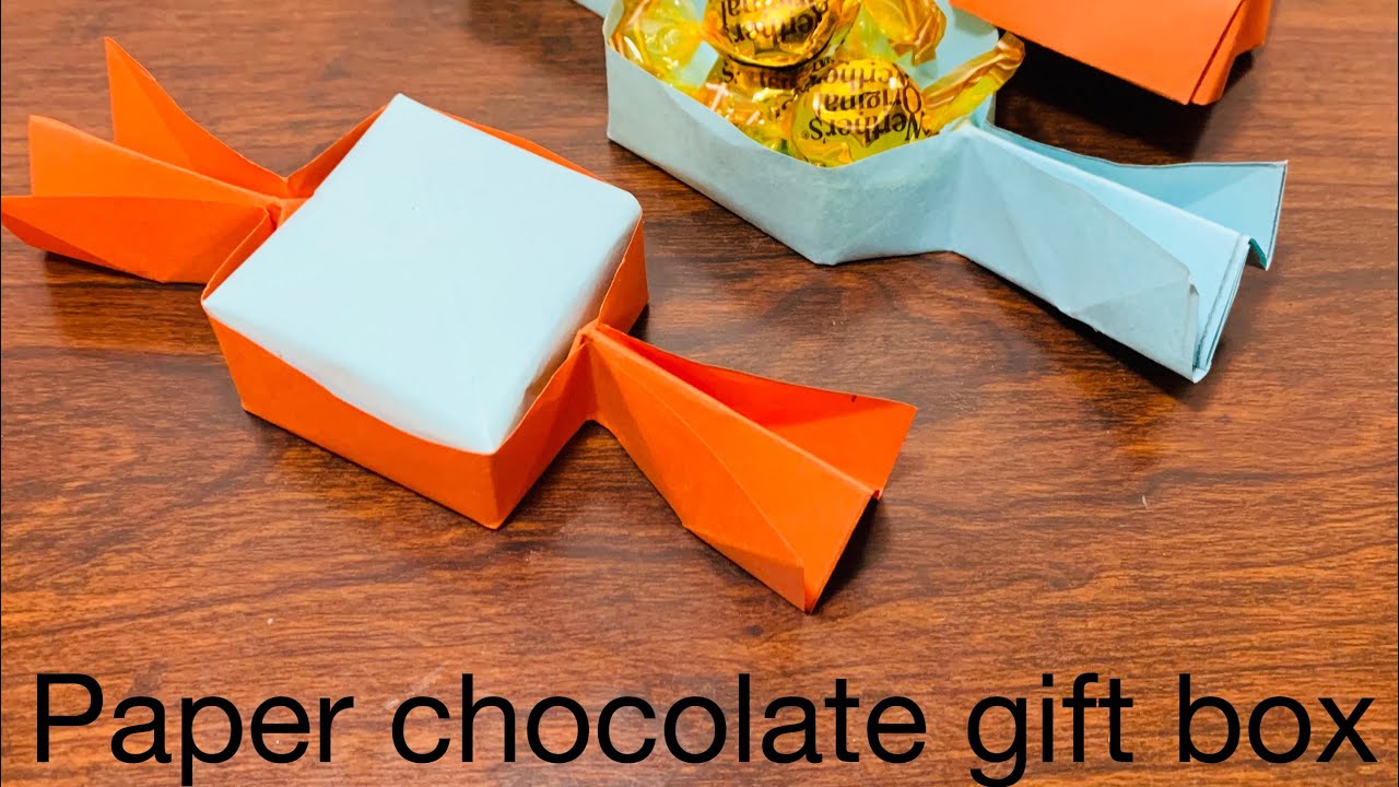 How to make paper chocolate gift box 🎁 || craft work || part-10 - YouTube
