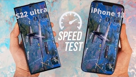 Galaxy S22 Ultra vs iPhone 13 - Speed Test!