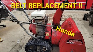 Honda snowblower BELT replacement!!!