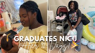 After 92 Days In The NICU, Baby Girl Graduated And Finally Is Going Home! 🎉🎓