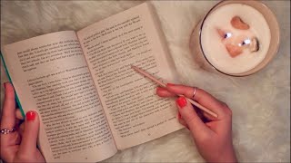 INAUDIBLE READING ASMR | clicky mouth sounds, breathy whispers, word tracing