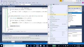 Split Code to Multiple files (header/source) in c and c++ on Visual Studio 2017 5