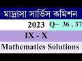 Mathematics Question Solutions for Madrasa : Madrasa Service Commission Math solution ix - x
