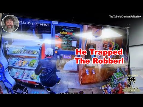 Clerk Traps Robber In Store While Police Come